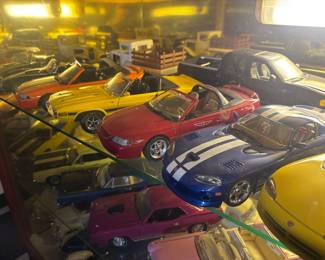 Mustang, Viper, Pontiac model cars
