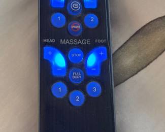 Zero gravity setting, massage, etc