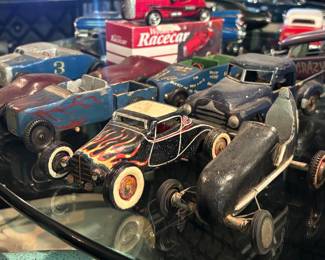 Vintage wood model cars