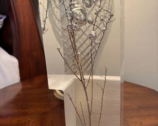 Lucite branch statue
