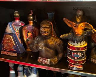 Jim Beam whiskey bottle collection