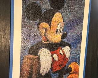 Framed Disney Mickey Mouse puzzle