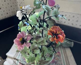 Mid Century glass vase ornament