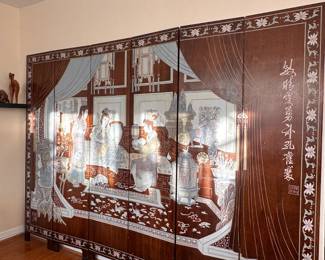 Antique Solid Wood Room Divider