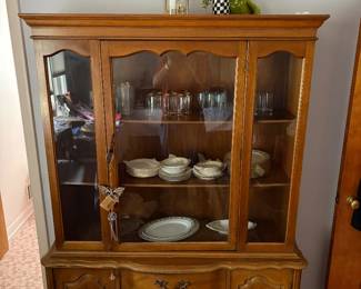 Medium sized china cabinet.