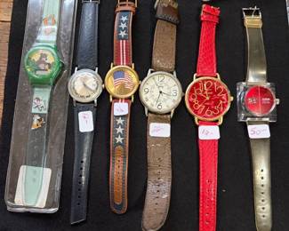 Vintage Winnie the Pooh, fossil, Sutton Swiss made, and Ronika watches