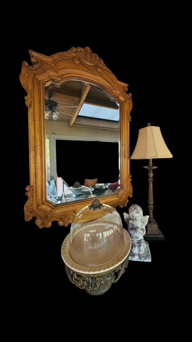 Vintage wood mirror