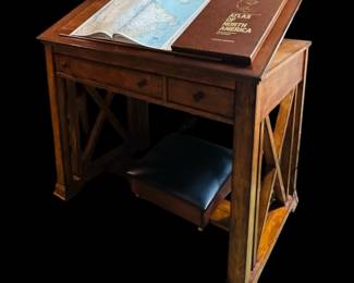 Drafting table with chair
