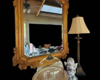 Vintage wood mirror
