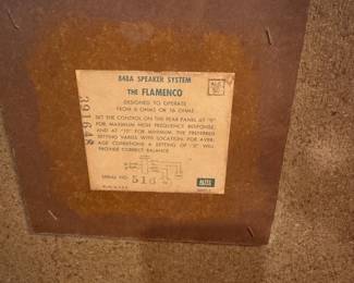Flamenco Altec speakers #516