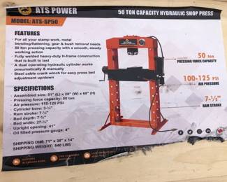 50 TON SHOP PRESS