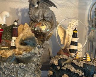 Dragons and yard fairy
