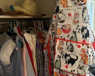 New aprons and a teenager's 2 piece formal dress