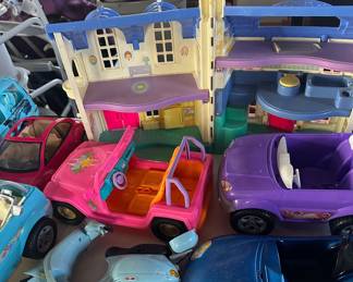 Lots of doll cars in this sale