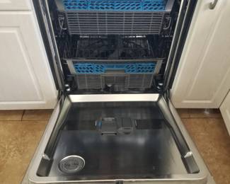 GE dishwasher with stainless steel interior
