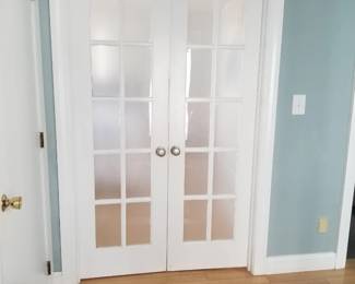 Interior door set - frosted glass