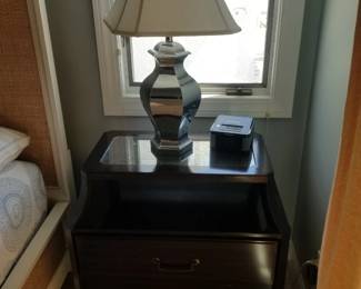 Nightstands by Lexington - two available. Table lamps - two available