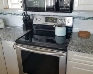 GE microwave oven mfg. Jan. 2001; Frigidaire Gallery electric range