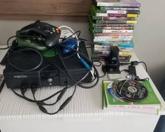 XBox gaming system with multiple games