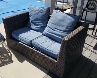 All weather loveseat