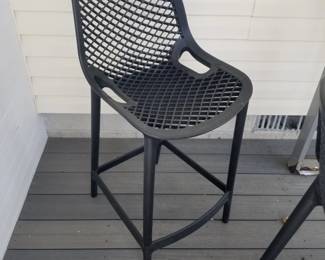 Compamia Air Patio Bar Stools in Dark Gray - 4 available