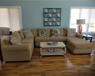 Bassett sectional sofa with chaise
