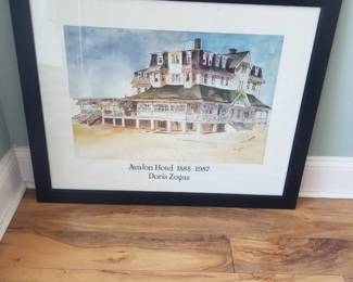 Avalon Hotel framed poster by Doris Zogas