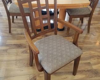 Dining chair detail - two arm chairs & 4 side chairs