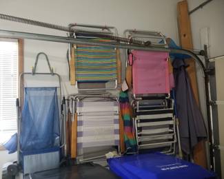 Beach chairs & beach caddy