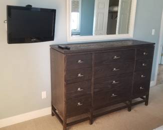 12-drawer dresser by Stanley Furniture; large mirror