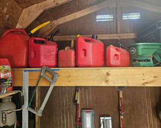 various gas cans
