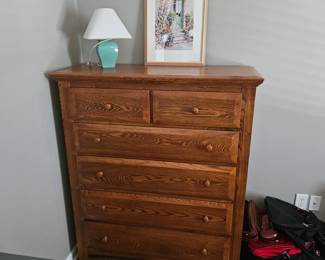 Wood chest of drawers