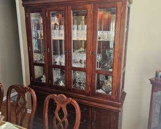 All wood china cabinet 