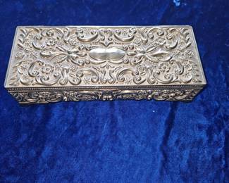 Silver plated jewelry box