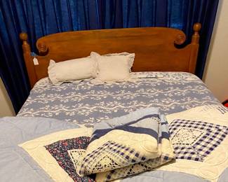 matching full size wooden head / foot board frame $125.