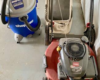 Toro mover and shopvac