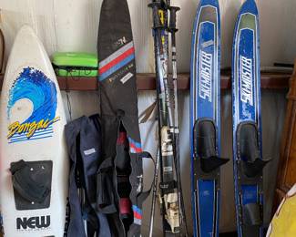 skies and water sports