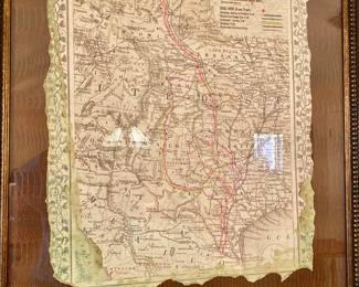 Lonesome Dave Trail Map of great Cattle drives 