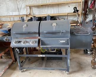 Outdoor gourmet double sided cooker 