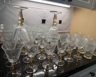 Pottery Barn Hand blown Glasses