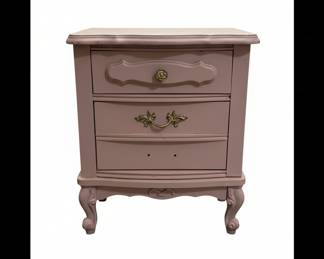 Vintage Pink French Provincial Nightstand