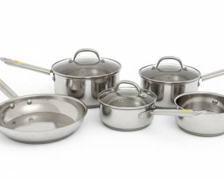 Wolfgang Puck Cafe Collection Stainless Steel Cookware Set