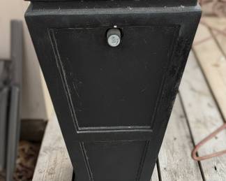 Black Tapered Propane Fire Pit