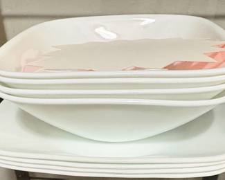 Corelle Livingware Winter Frost White Square Appetizer Plates