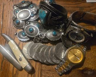 Concho Belt Watches & Knives