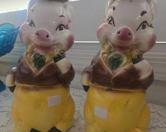 Vintage Pig Salt & Pepper Shakers