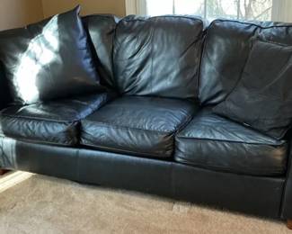 Ashley Furniture Black Leather Sofa