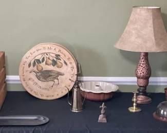 Lamp, Crate, Hat Box  More