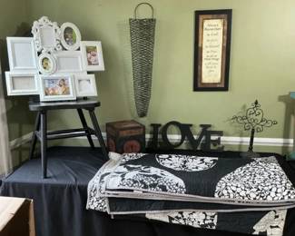 Queen Bed Spread, Jewelry Rack,  Decor