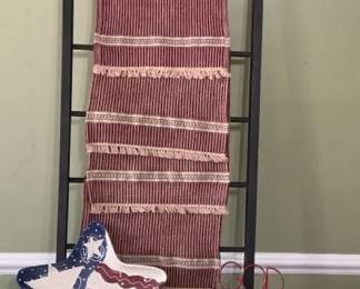 Patriotic Kitchen Ware  Wall Ladder